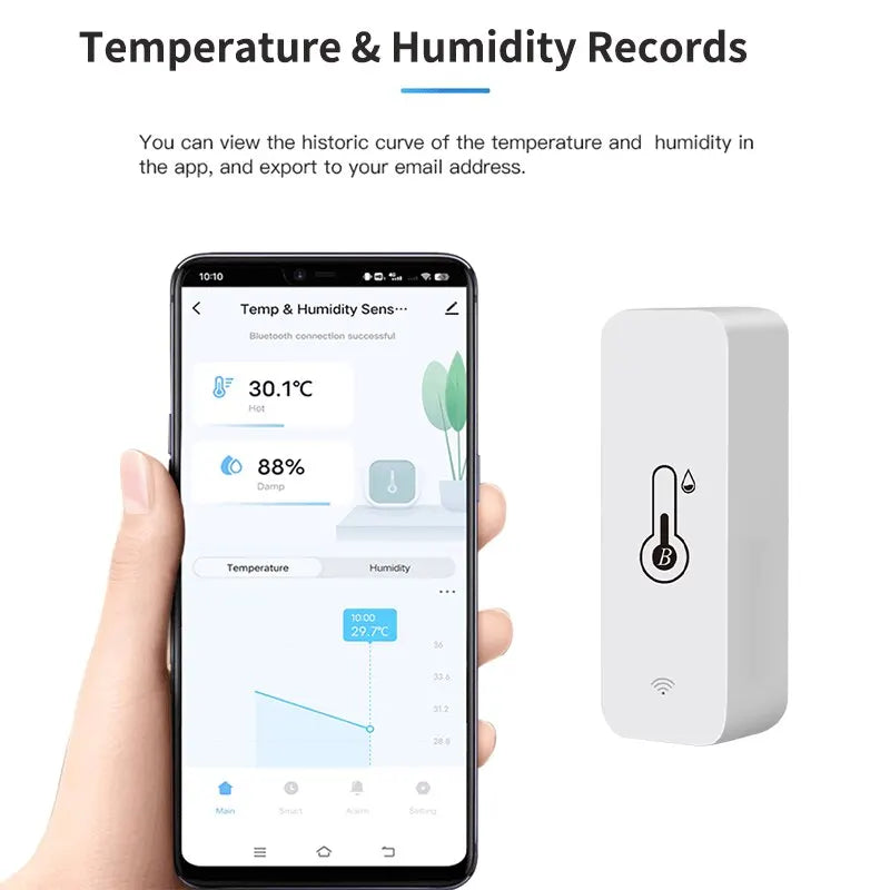 Tuya Sensor de Umidade e Temperatura Inteligente