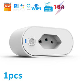 Smart Plug – Adaptador de Soquete Wi-Fi Tuya 16A