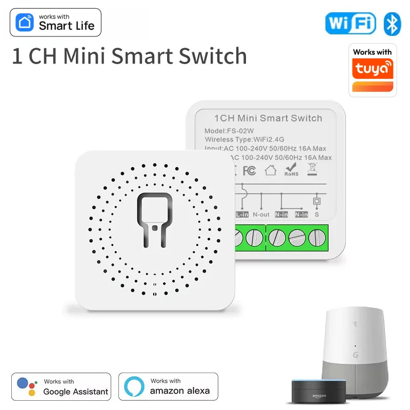 Módulo de Interruptor Inteligente Wi-Fi 16A